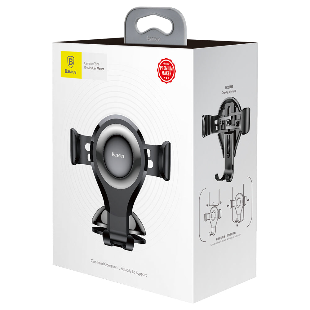 Baseus Osculum Gravity Universal Bilholder, SUYL-XP01 Svart