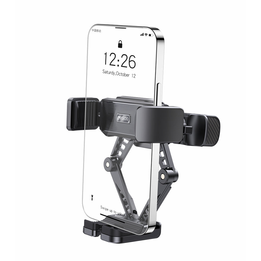 Bilholder Yesido C166, 4.7 tommer - 7 tommer, Svart