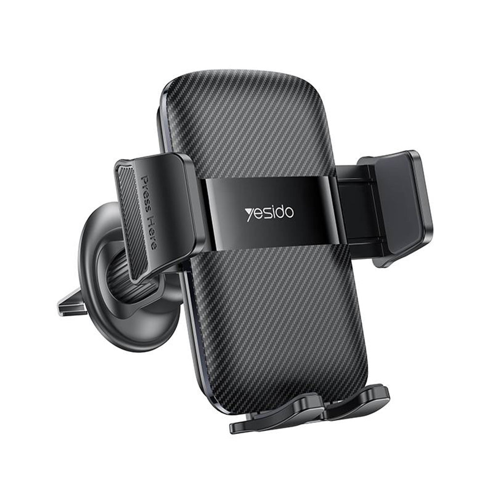 Bilholder Yesido C251, 4.8 tommer - 7.2 tommer, Svart