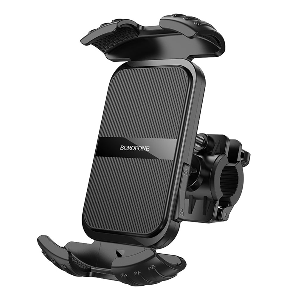 Sykkel- og motorsykkelholder Borofone BH105 Basalt, 4.7 tommer - 7 tommer, Svart