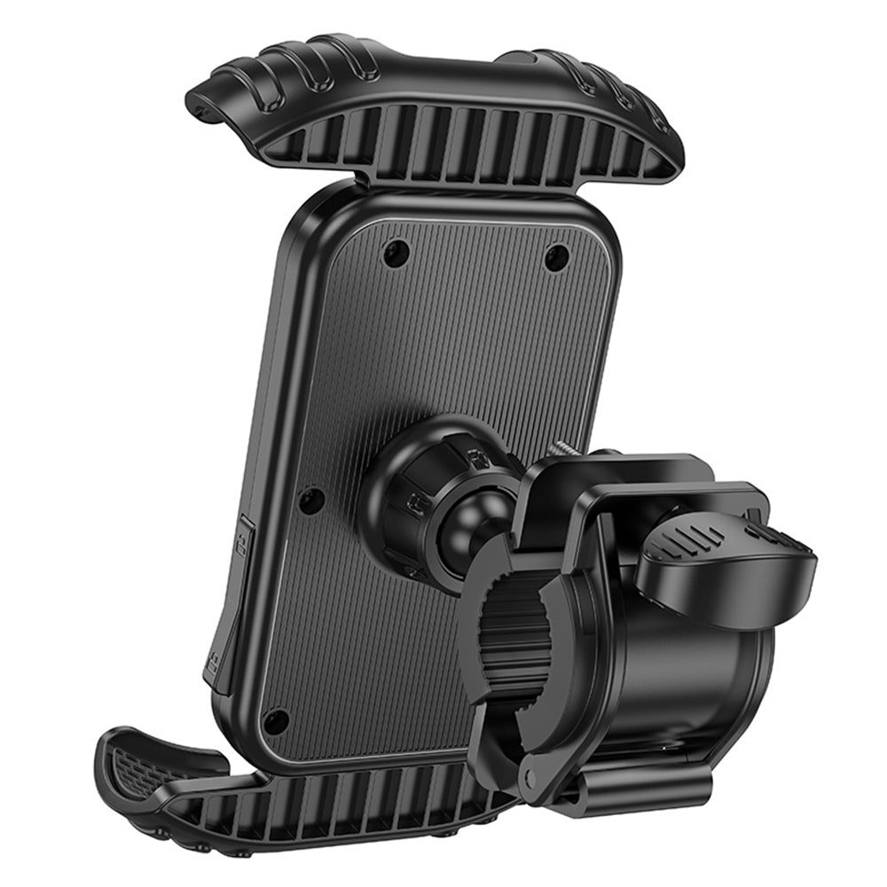 Sykkel- og motorsykkelholder Borofone BH105 Basalt, 4.7 tommer - 7 tommer, Svart