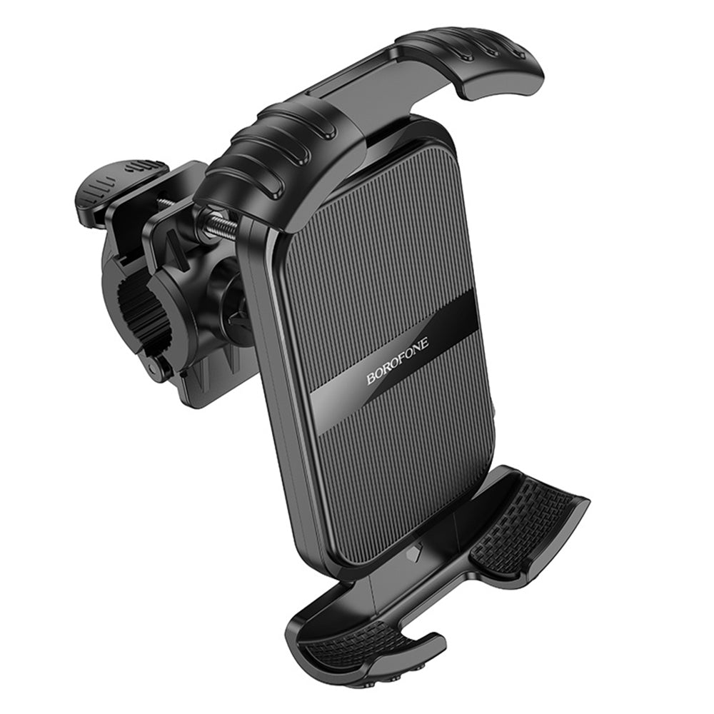 Sykkel- og motorsykkelholder Borofone BH105 Basalt, 4.7 tommer - 7 tommer, Svart