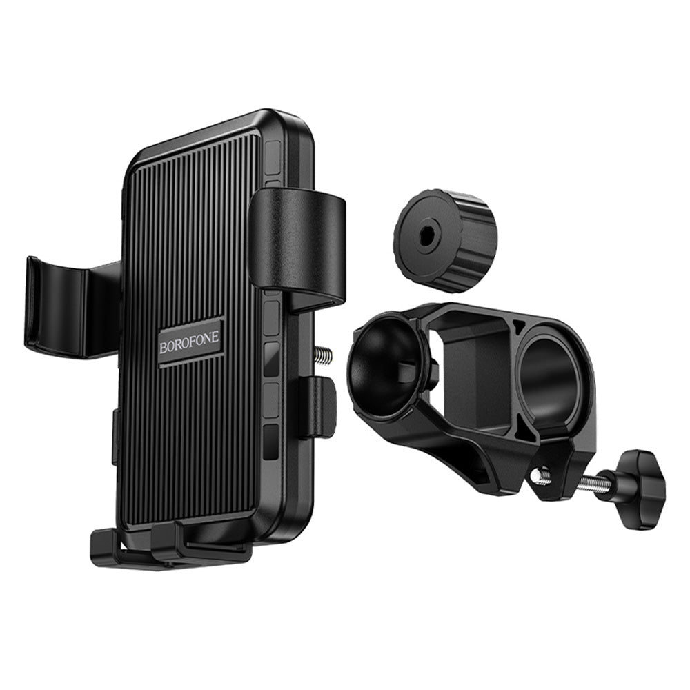 Sykkel- og motorsykkelholder Borofone BH13 Knight, 4.5 tommer - 7 tommer, Svart