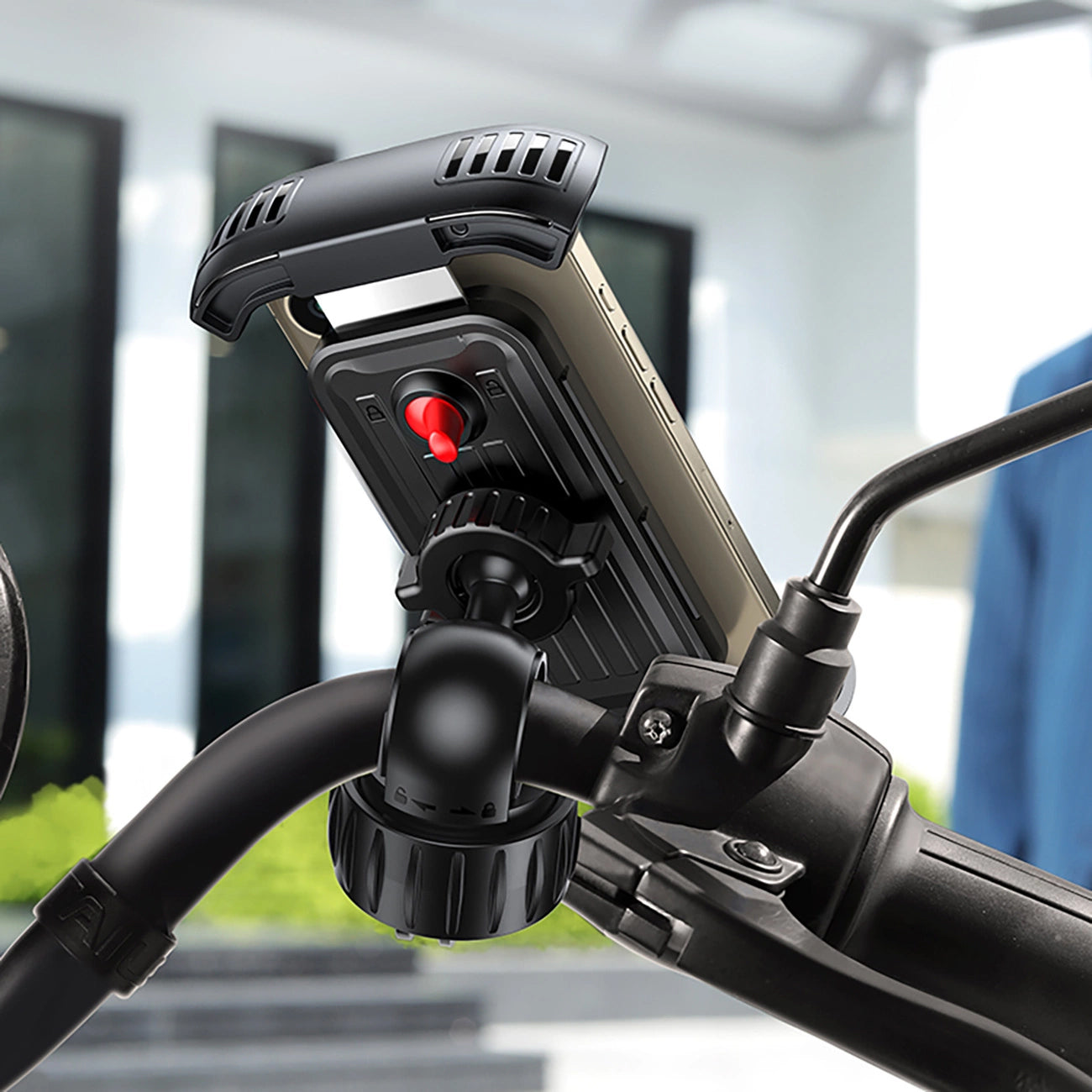 Sykkel- og motorsykkelholder UGREEN LP494, 4.7 tommer - 6.8 tommer, Svart