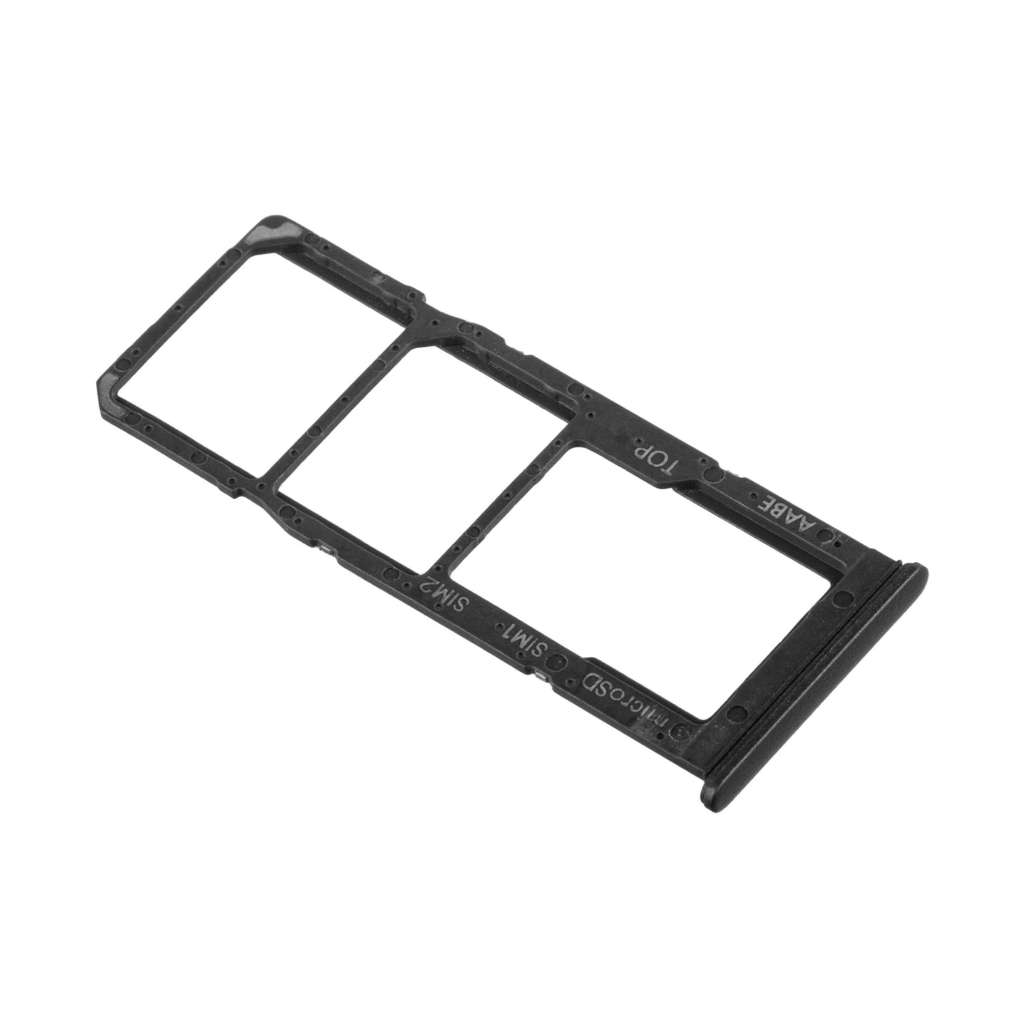 SIM-kortstøtte for Samsung Galaxy A12 Nacho A127 / A12 A125, Svart, Servicepakke GH98-46124A