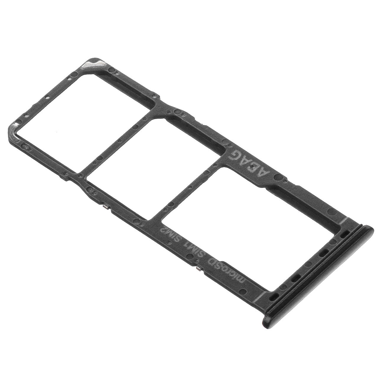 SIM-holder - Kort Samsung Galaxy A21s A217, Svart, Servicepakke GH98-45392A