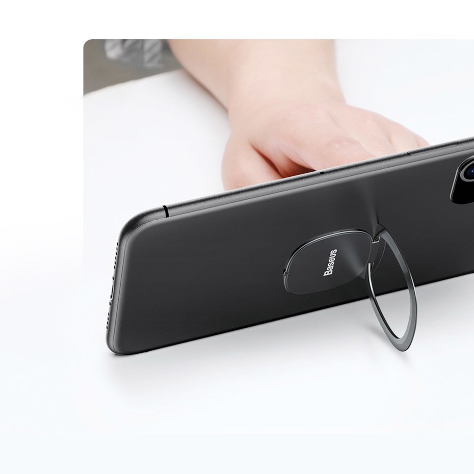 Baseus Invizible Universal Ring Holder, Sølv SUYB-0S