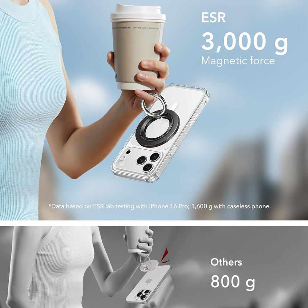 ESR HaloLock Ring Holder, Universal, Svart