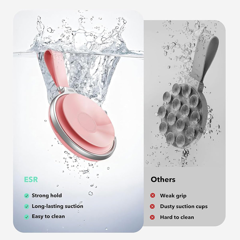 ESR HaloLock Leather Ring Holder, Universal, Rosa