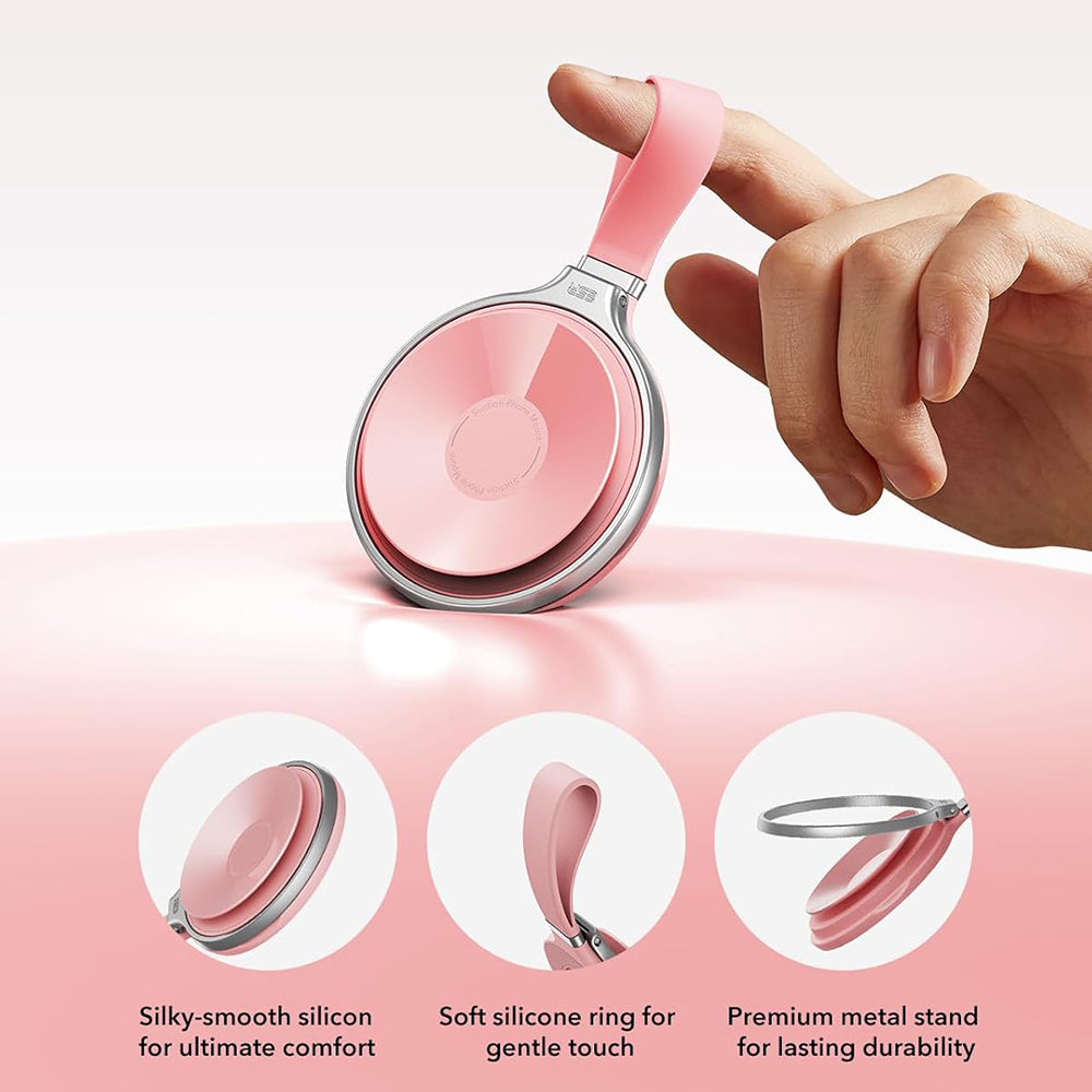 ESR HaloLock Leather Ring Holder, Universal, Rosa