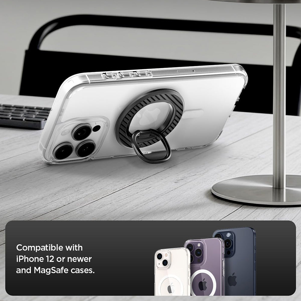 Spigen O-Mag OM106 ringholder, universell, svart AMP09334