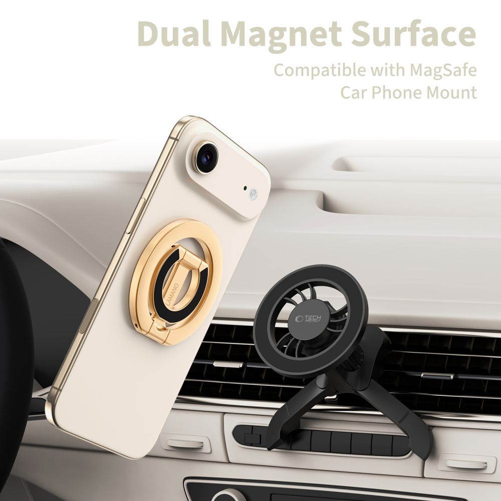 Tech-Protect MMR400 Lamano Ring Holder, Universal, Gold