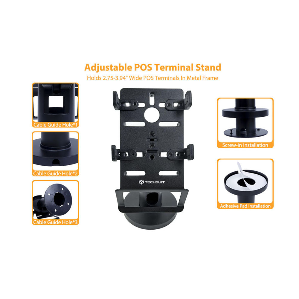 POS-støtte Techsuit PayNest POS1, Svart