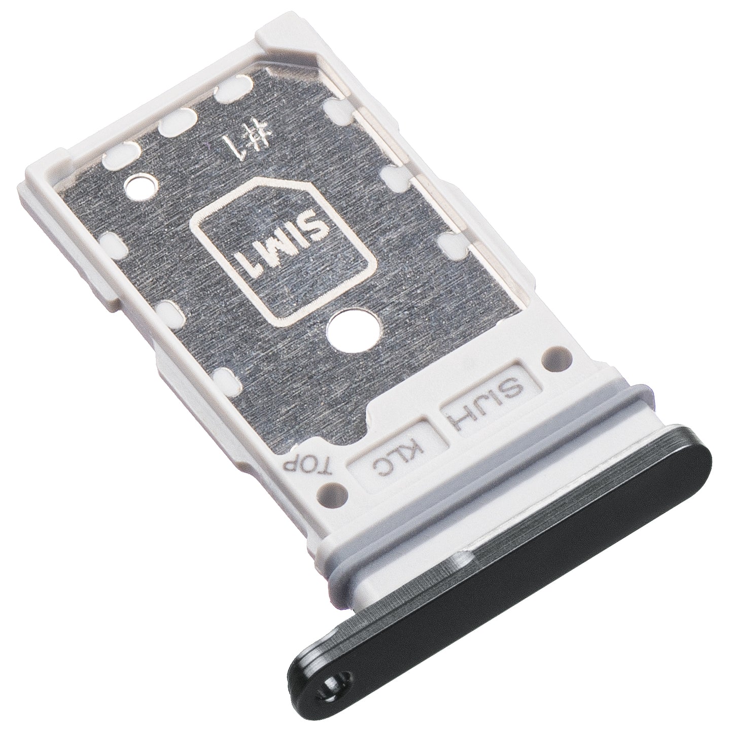 SIM-kort holder for Samsung Galaxy S22 Ultra 5G S908, Dual SIM, Svart