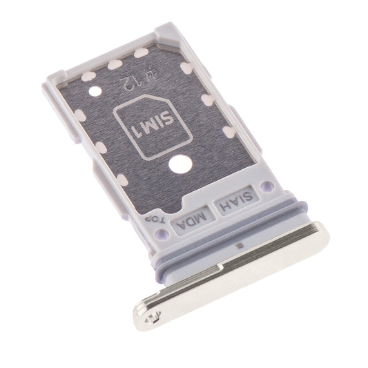 SIM-holder Samsung Galaxy S23 Ultra S918, Dual SIM, Hvit (kremfarget)