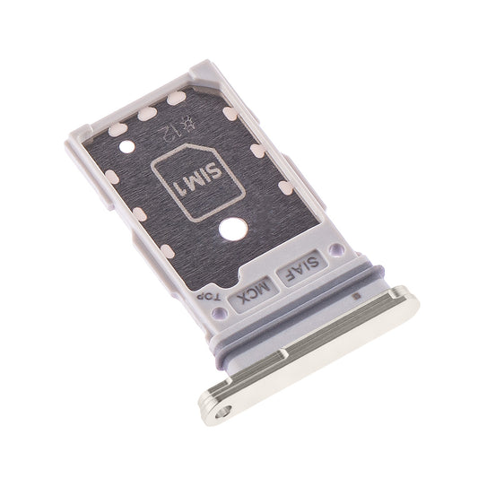 SIM-holder Samsung Galaxy Galaxy S23 S23 S23+ S916 / S23 S911, Dual SIM, Hvit (kremfarget)