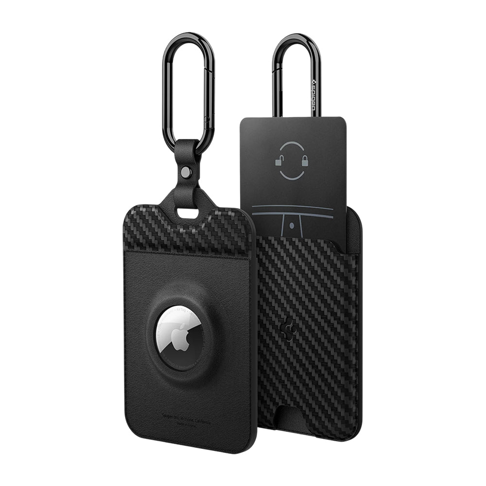 Spigen Air Fit nøkkelholder for Tesla / Apple AirTag, sett med 2 stk ACP08793