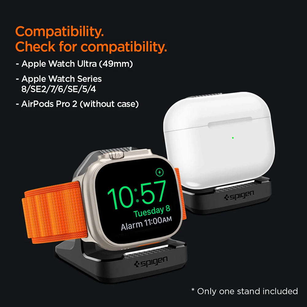 Spigen Rugged Armor-stativ for Apple Watch Series, svart AMP05764