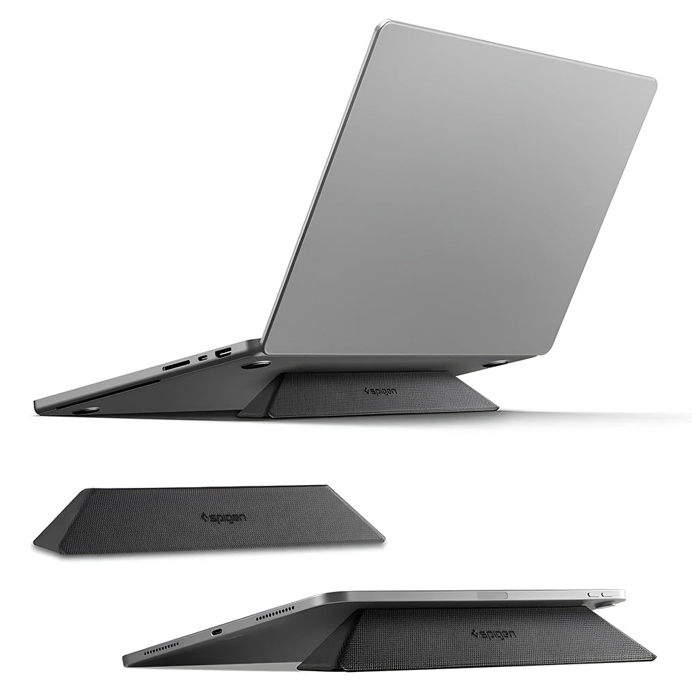 Spigen Slim Fold LD201-S6 stativ for bærbar PC maks. 14 tommer, svart AMP11115