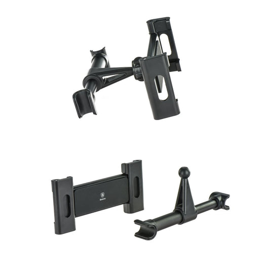 Baseus BackSeat nakkestøtte for bilmontering, 4,7 tommer - 12,9 tommer, svart SUHZ-01