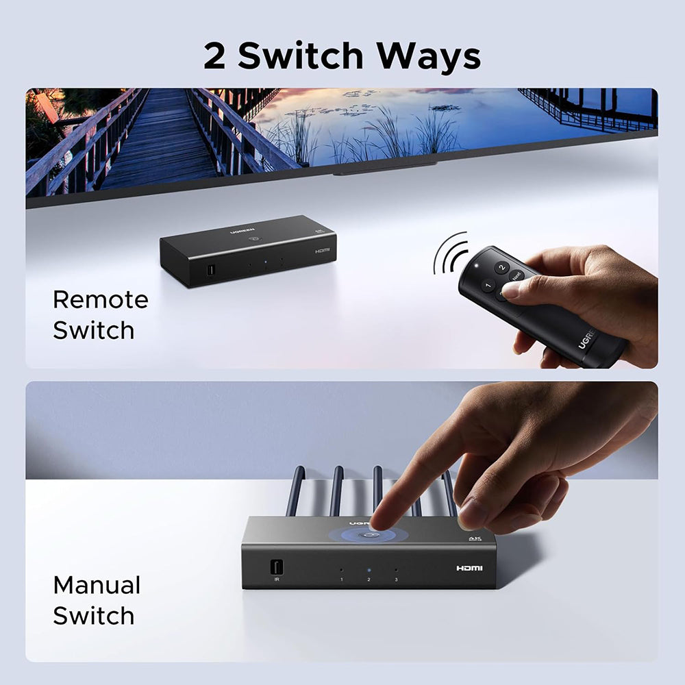 HDMI Video Switch UGREEN AW504 (55857), Svart