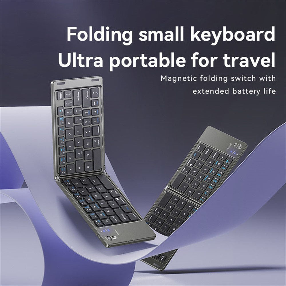 Sammenleggbar Bluetooth-tastatur Yesido KB27, Svart