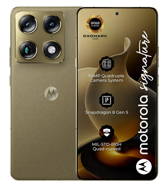 Mobiltelefon Motorola Signature 5G, 512GB, 16GB, Pantone Olive PBAB0003SE