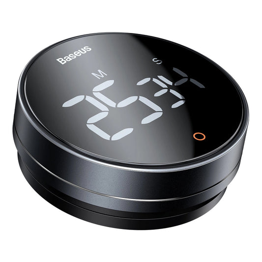 Timer Temporizator Baseus Heyo Rotation Pro, Svart, Reseglet FMDS000013