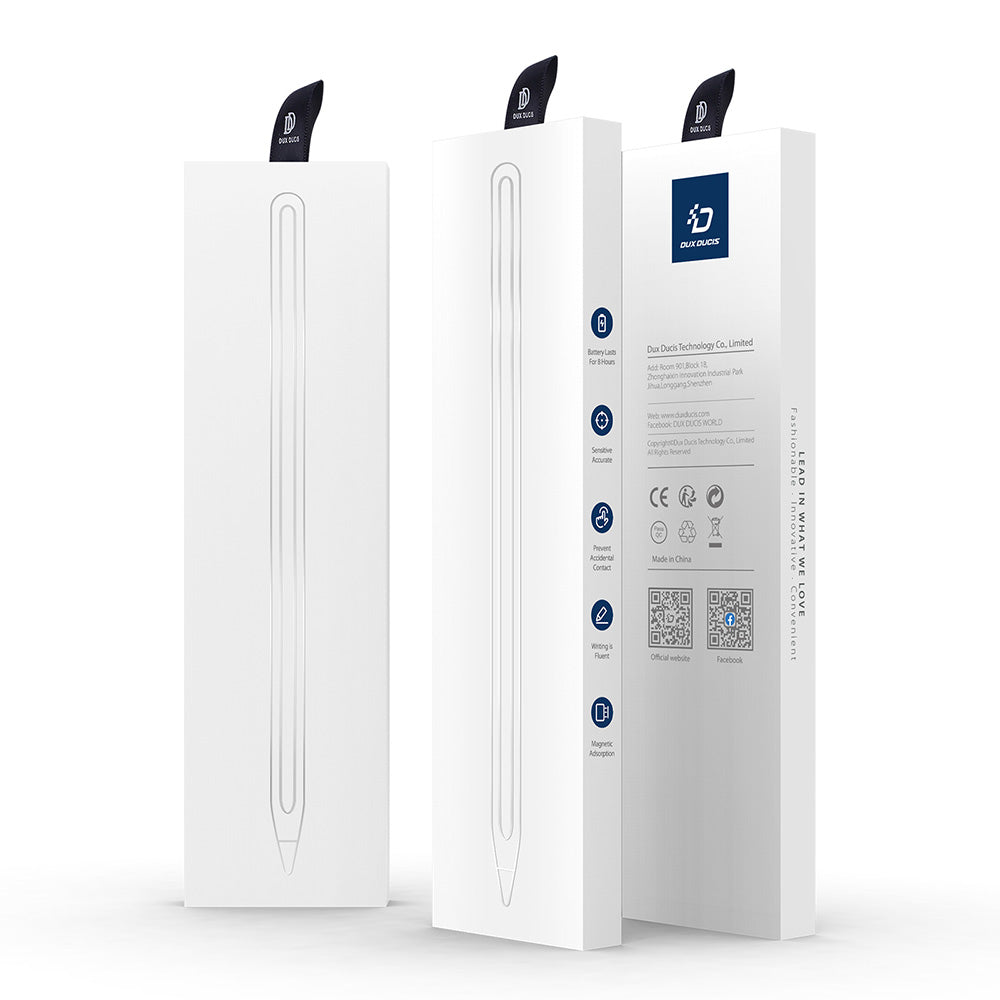 Touch Pen DUX DUCIS SP-06 for Apple iPad, Aktiv Versjon, Hvit
