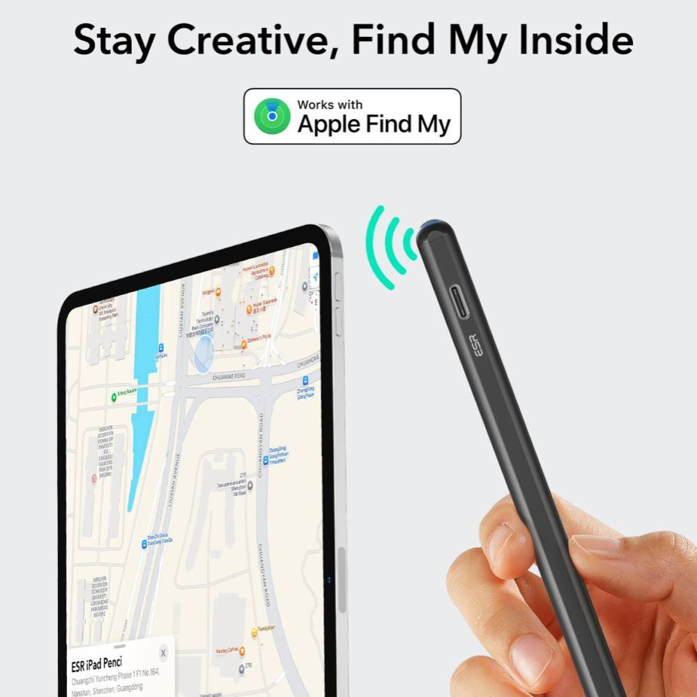 Touch Pen ESR Geo for Apple iPad, Aktiv Versjon, Svart