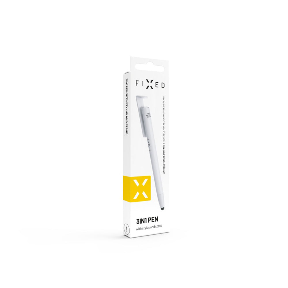 Touch Pen Fixed, 3in1, Hvit