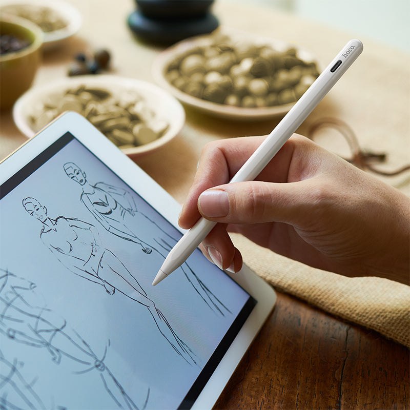 Touch Pen HOCO GM112 for Apple iPad, Aktiv Versjon, Hvit