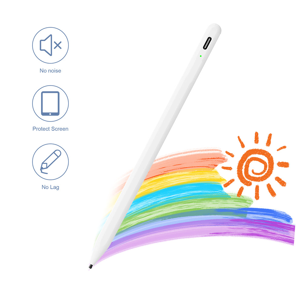 Touch Pen Techsuit A580S for Apple iPad, Aktiv Versjon, Hvit