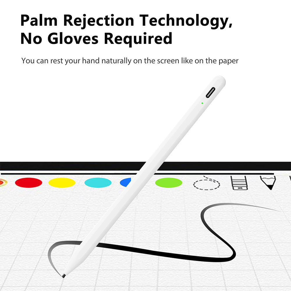 Touch Pen Techsuit A580S for Apple iPad, Aktiv Versjon, Hvit
