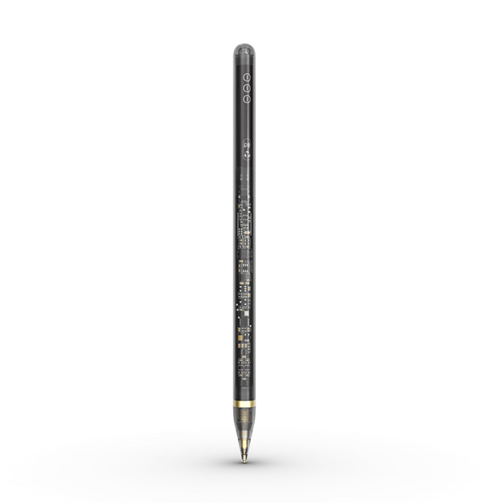 Touch Pen Techsuit C10 Pro for Apple iPad, Aktiv Versjon, Transparent Svart