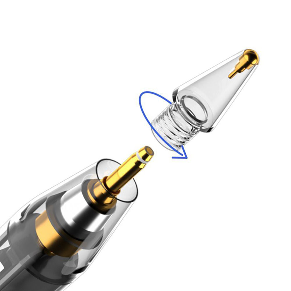 Touch Pen Techsuit C10 Pro for Apple iPad, Aktiv Versjon, Transparent Svart
