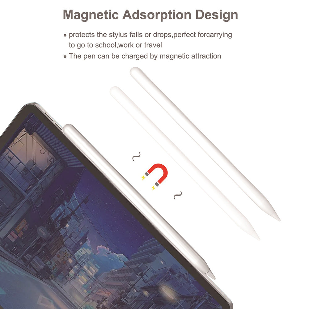 Touch Pen Techsuit M2 for Apple iPad, Aktiv Versjon, Hvit