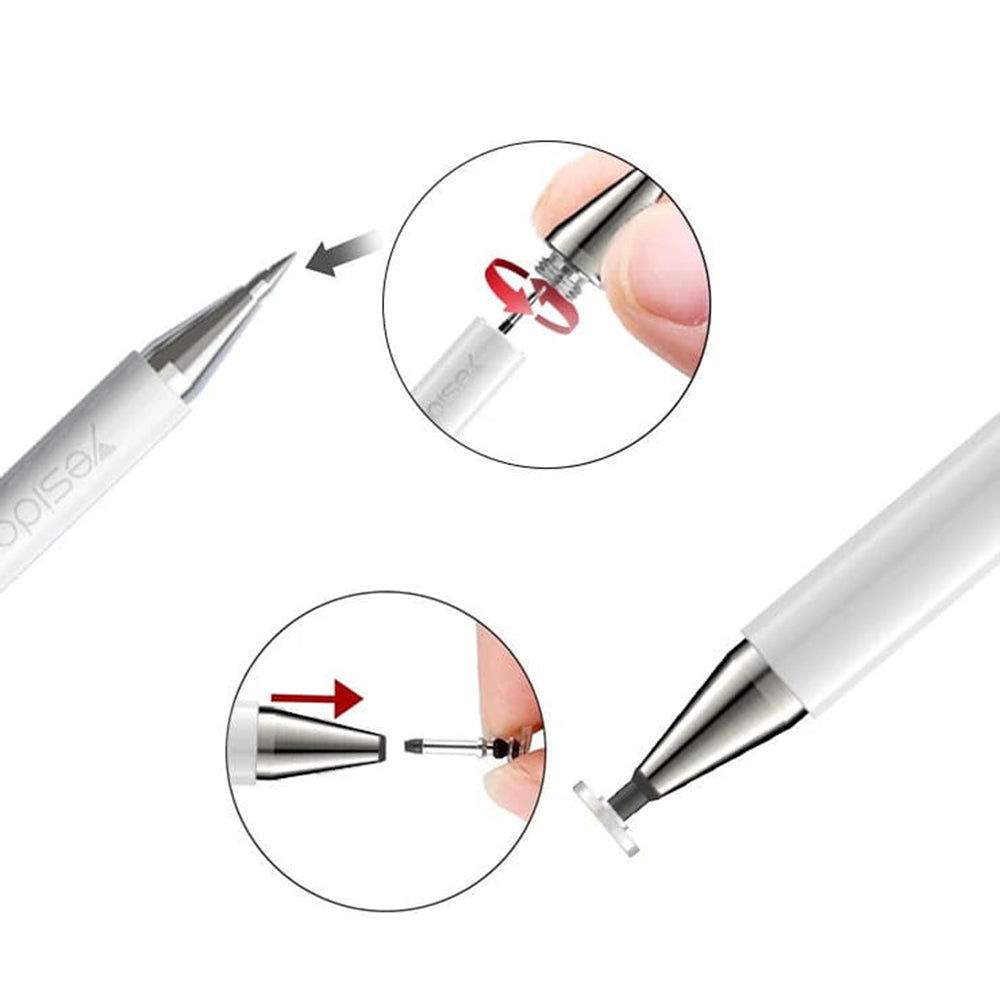 Touch Pen Yesido ST04, 2in1, Hvit