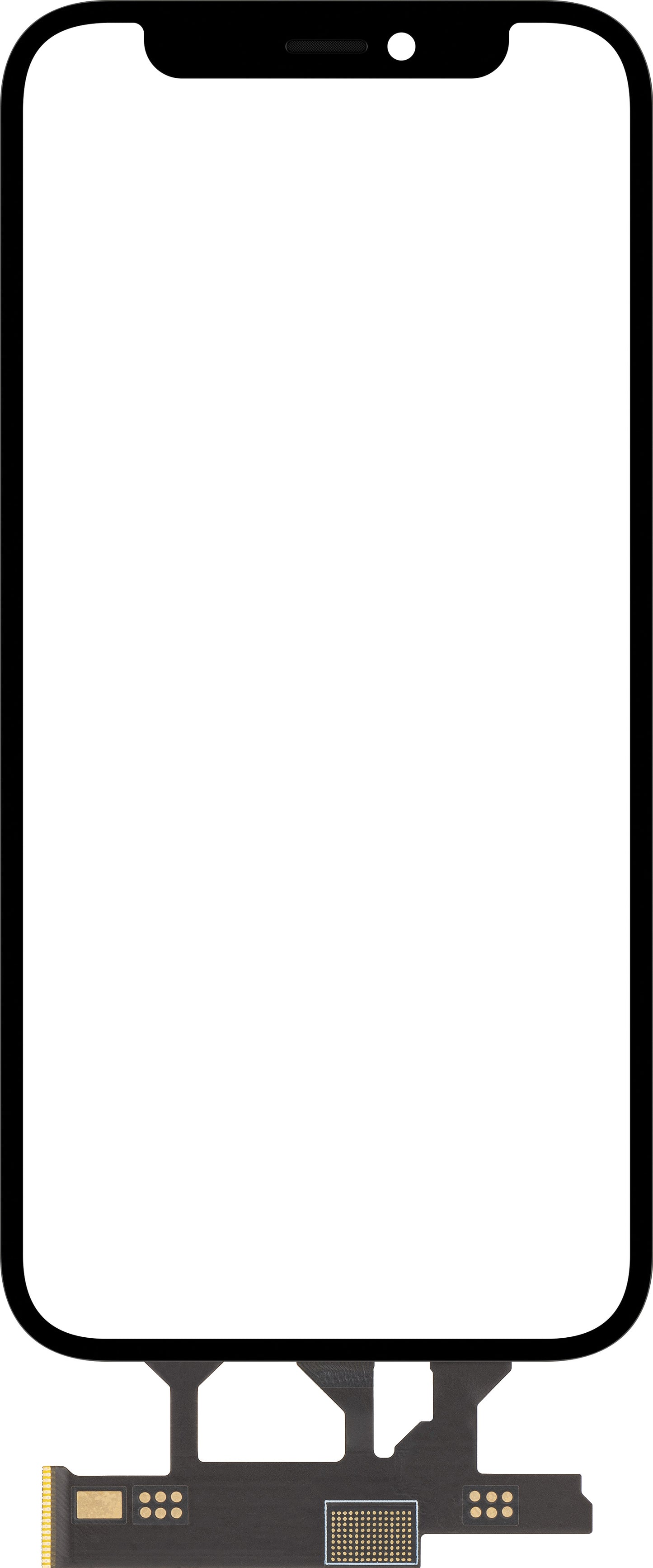 Touchscreen Forward Guard OCA for Apple iPhone 12 mini, Svart