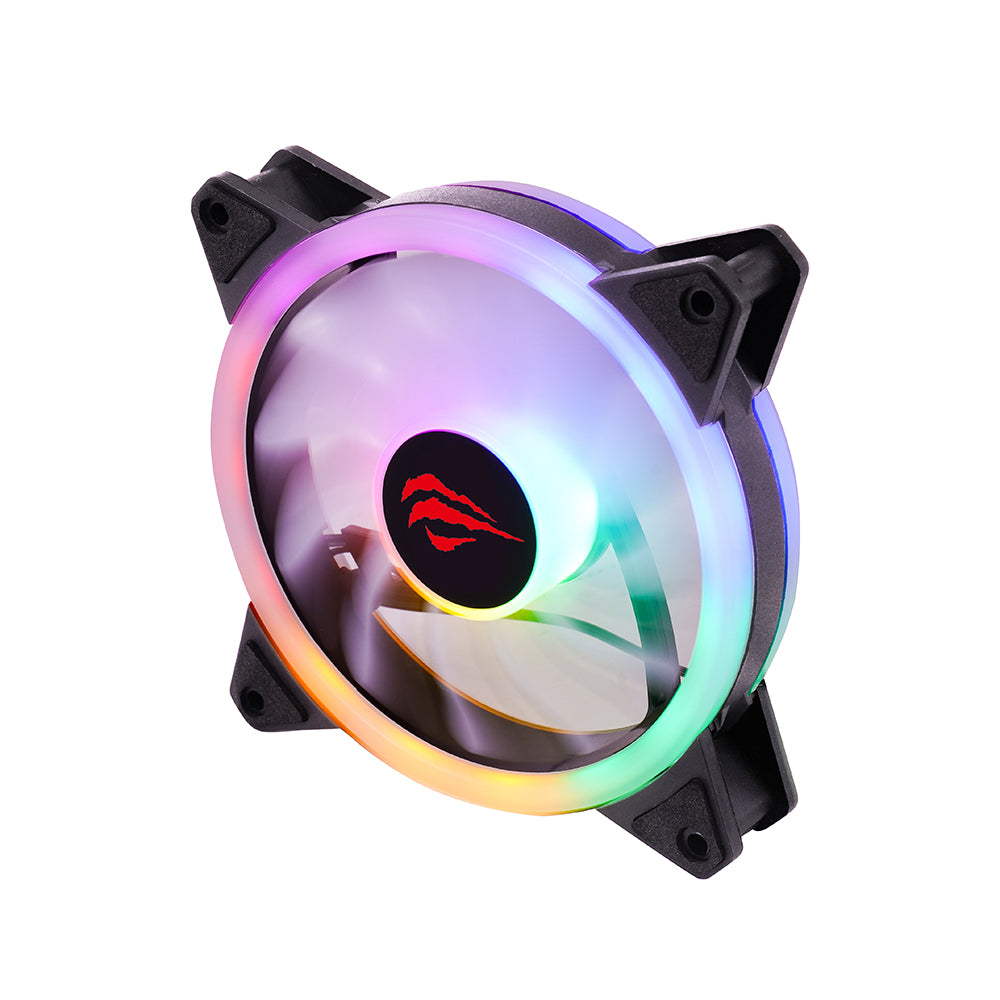 Vifte HAVIT F2089, RGB, 1200RPM, 35dB, 1.32W, Svart