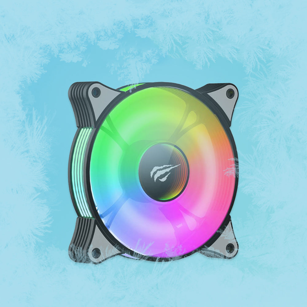 Vifte HAVIT F2095, RGB, 600RPM - 1800RPM, 38dB, 1.44W, Svart