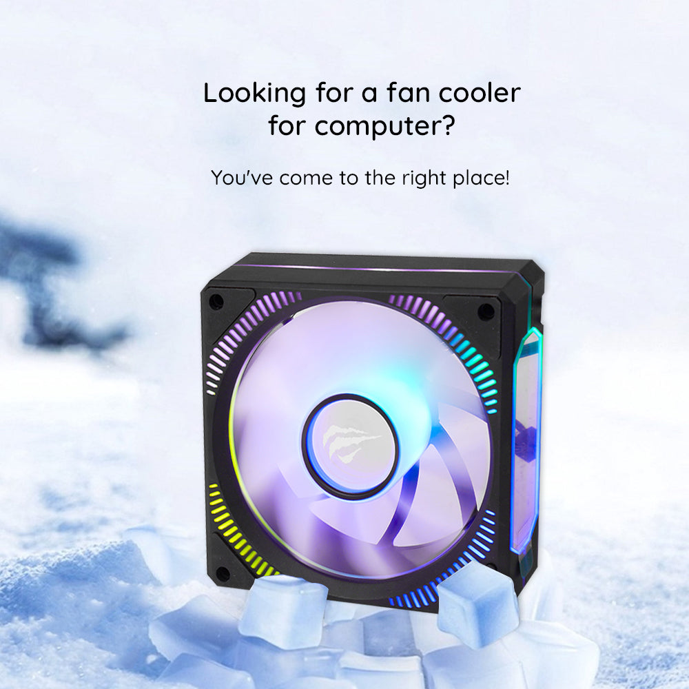 Vifte HAVIT F2096, RGB, 1800RPM, 30dB, 3W, Svart