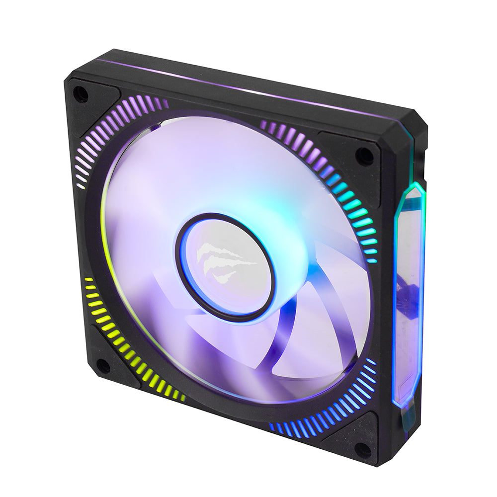 Vifte HAVIT F2096, RGB, 1800RPM, 30dB, 3W, Svart