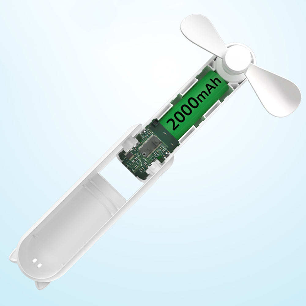 Bærbar vifte Techsuit HZ001, hvit