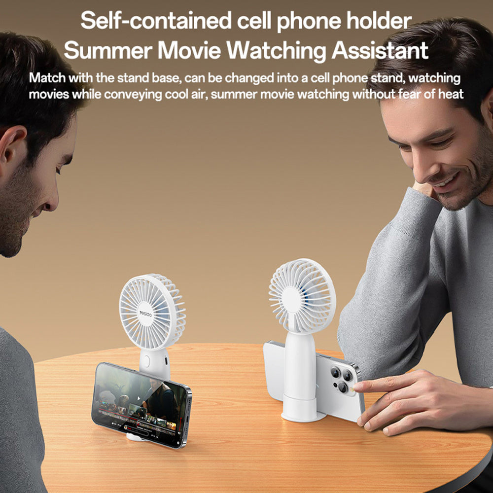 Bærbar vifte Yesido YF15, hvit