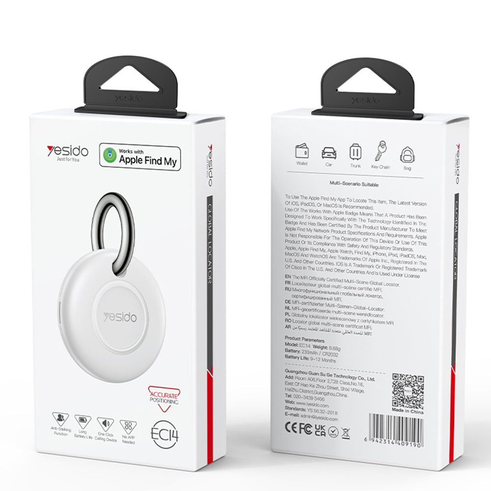 Yesido SmartTag EC14 for iOS-serien, Hvit