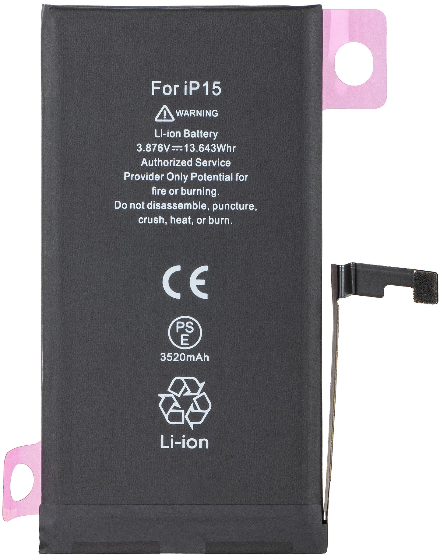 Apple iPhone 15-batteri, Diagnostic High Capacity