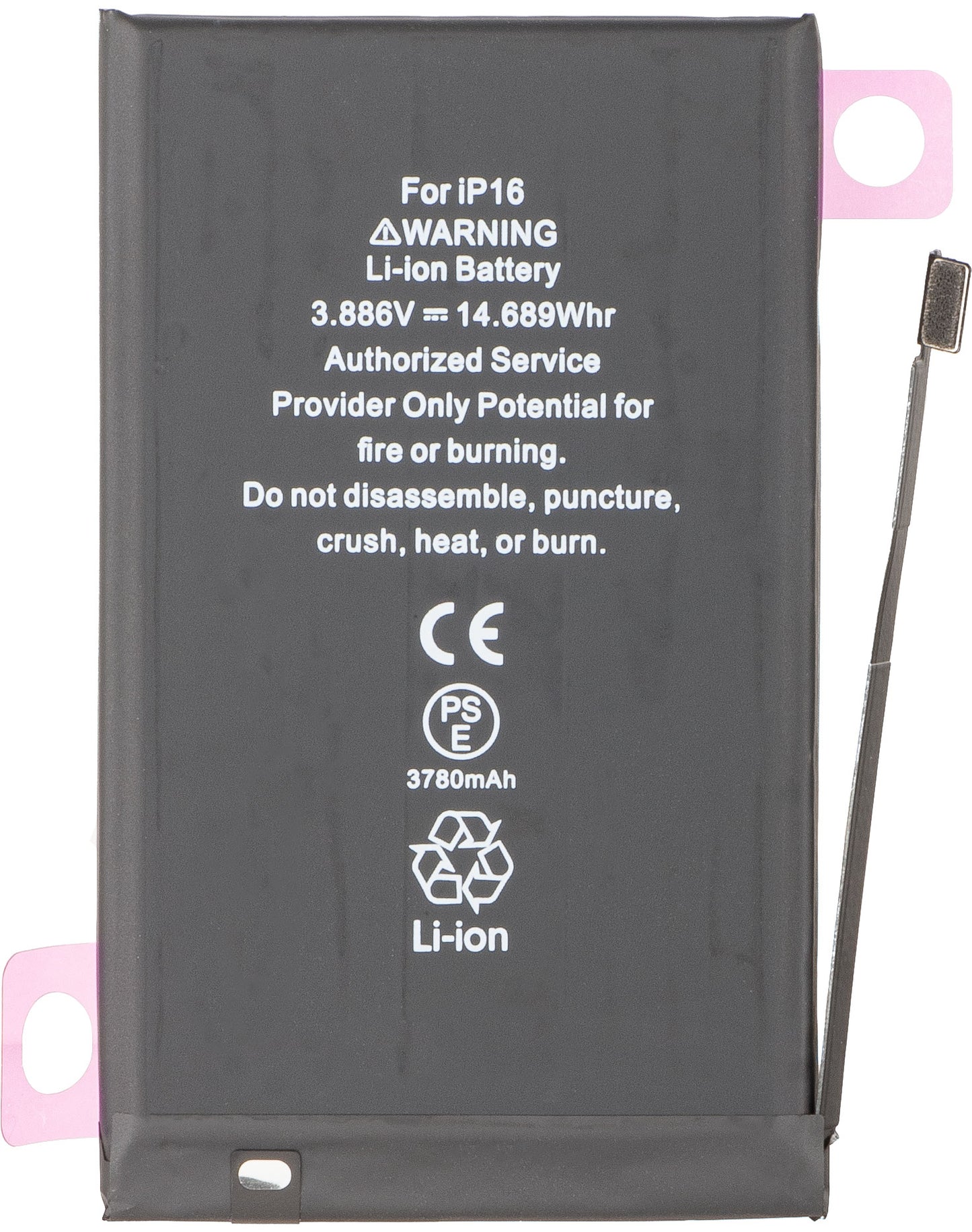Apple iPhone 16-batteri, høy kapasitet