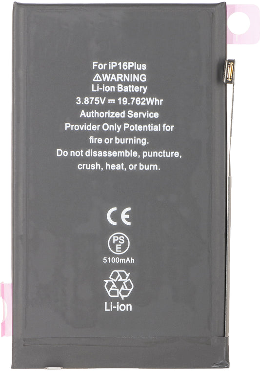 Apple iPhone 16 Plus batteri, høy kapasitet