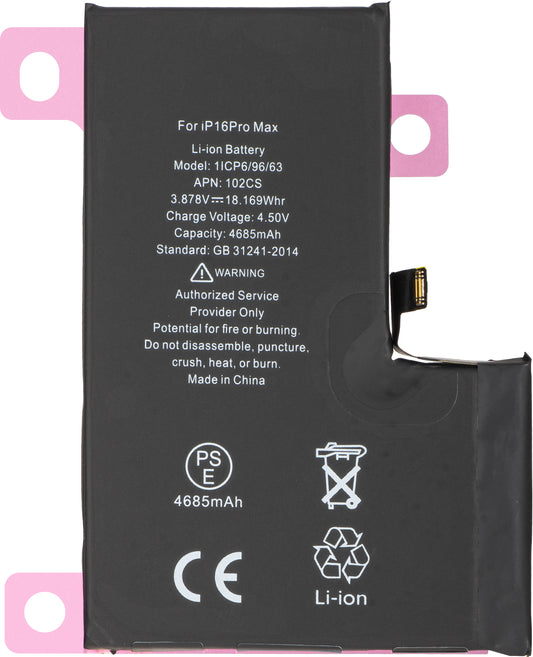 Apple iPhone 16 Pro Max-batteri, diagnostikk